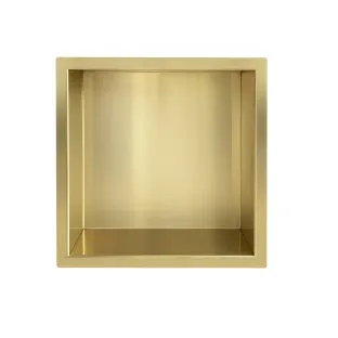 Wiesbaden Demis built-in niche 30x30x10 cm - Brushed brass (gold)