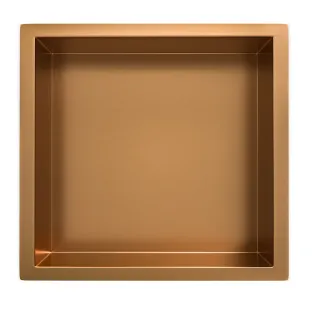 Wiesbaden Demis built-in niche 30x30x7 cm - Brushed bronze copper