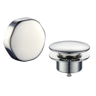 Wiesbaden Doblar finishing part bath drain with overflow - chrome