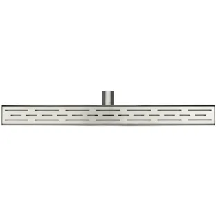 Wiesbaden shower channel with grid - 80x7 cm - stainless steel