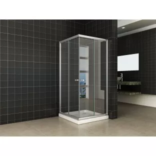 Wiesbaden Eco douchecabine - Hoekinstap - 5 mm veiligheidsglas - 100x100x190 cm