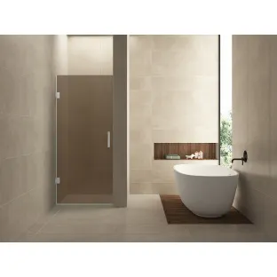 Wiesbaden Less glass for niche door - 70x200 cm - 8 mm NANO vintage bronze glass