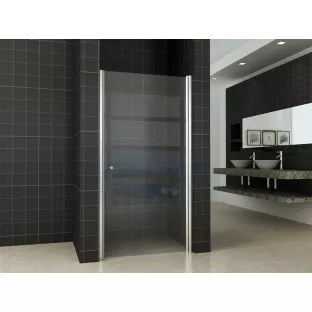 Wiesbaden nisdeur - Met verstelbaar profiel - 100x200 cm - 8mm veiligheidsglas - NANO coating