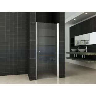 Wiesbaden nisdeur - Met verstelbaar profiel - 80x200 cm - 8mm veiligheidsglas - NANO coating