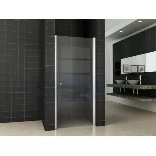 Wiesbaden nisdeur - Met verstelbaar profiel - 90x200 cm - 8mm veiligheidsglas - NANO coating