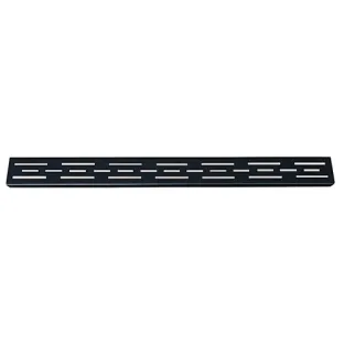 Wiesbaden grid standard for shower channel - 80x7 cm - Matt black