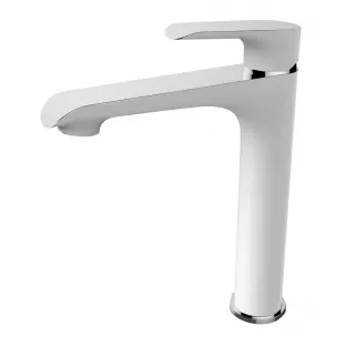 Wiesbaden Tarma - Single lever - High washbasin tap - White chrome