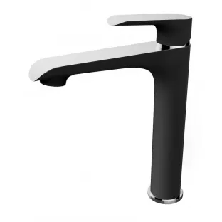 Wiesbaden Tarma - Single lever - High washbasin tap - Black chrome