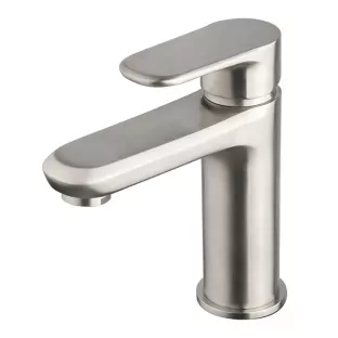 Wiesbaden Trop - washbasin tap - Brushed steel