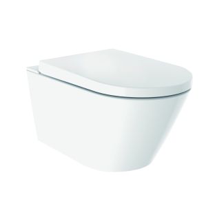 Wiesbaden Vesta rimless wall shower toilet white