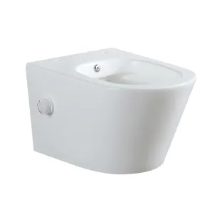 Wiesbaden Vesta wall-mounted toilet rimless with bidet tap - hot and cold water - matt white