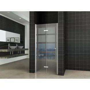 Wiesbaden vouwbare nisdeur - 80x200 cm - Links - 8 mm veiligheidsglas - NANO coating