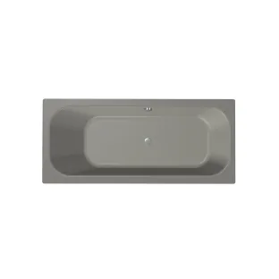 Xenz Aruba Built-in bath acrylic with bath legs - overflow hole on the other side - without drain - bath - 170x75 cm - Cement mat