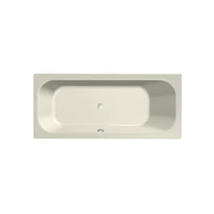 Xenz Aruba Built-in bath acrylic with bath legs - overflow hole on the other side - without drain - bath - 170x75 cm - Pergamon