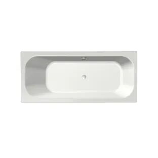 Xenz Aruba Built-in bath acrylic with bath legs - overflow hole on the other side - without drain - bath - 170x75 cm - White