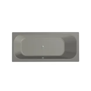 Xenz Aruba Built-in bath acrylic with bath legs - overflow hole on the other side - without drain - bath - 180x80 cm - Cement mat