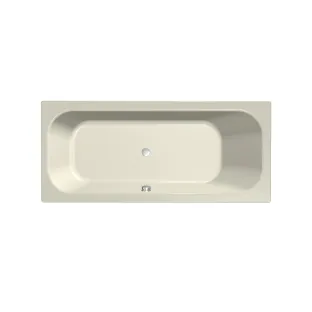 Xenz Aruba Built-in bath acrylic with bath legs - overflow hole on the other side - without drain - bath - 180x80 cm - Pergamon