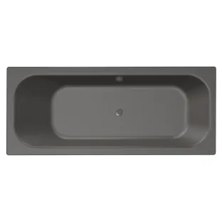 Xenz Aruba Built-in bath acrylic with bath legs - overflow hole on the other side - without drain - bath - 190x80 cm - Anthracite matt