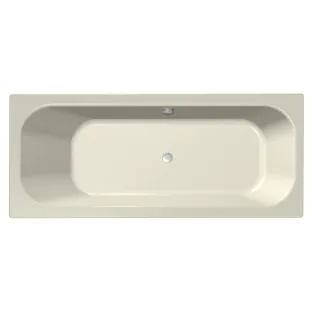 Xenz Aruba Built-in bath acrylic with bath legs - overflow hole on the other side - without drain - bath - 190x80 cm - Pergamon