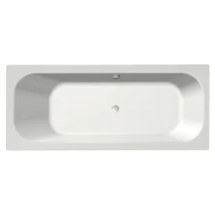 Xenz Aruba Built-in bath acrylic with bath legs - overflow hole on the other side - without drain - bath - 190x80 cm - Matt white