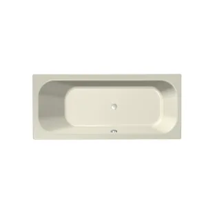 Xenz Aruba Built-in bath acrylic with bath legs - overflow hole - without drain - bath - 170x75 cm - Pergamon