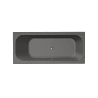 Xenz Aruba Built-in bath acrylic with bath legs - overflow hole - without drain - bath - 180x80 cm - Anthracite matt