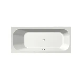 Xenz Aruba Built-in bath acrylic with bath legs - overflow hole - without drain - bath - 180x80 cm - White