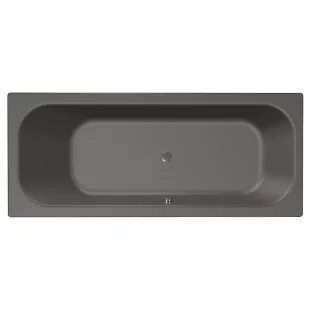 Xenz Aruba Built-in bath acrylic with bath legs - overflow hole - without drain - bath - 190x80 cm - Anthracite matt