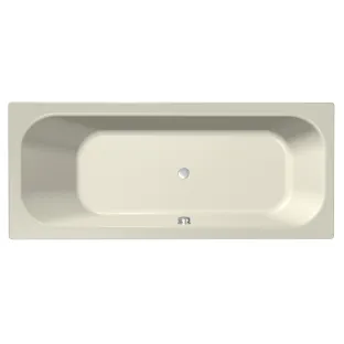 Xenz Aruba Built-in bath acrylic with bath legs - overflow hole - without drain - bath - 190x80 cm - Pergamon