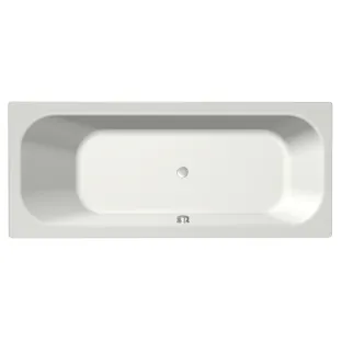 Xenz Aruba Built-in bath acrylic with bath legs - overflow hole - without drain - bath - 190x80 cm - Matt white