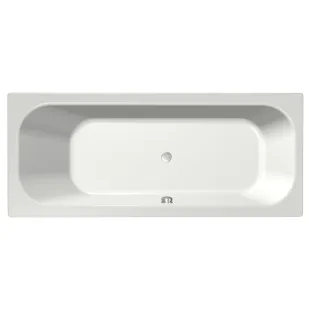 Xenz Aruba Built-in bath acrylic with bath legs - overflow hole - without drain - bath - 190x80 cm - White