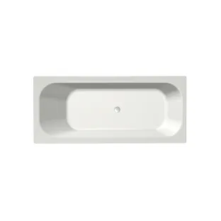 Xenz Aruba Built-in bath acrylic with bath legs - without overflow hole - without drain - bath - 170x75 cm - Matt white