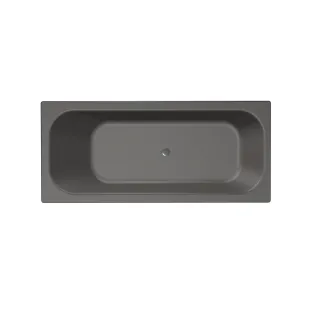 Xenz Aruba Built-in bath acrylic with bath legs - without overflow hole - without drain - bath - 180x80 cm - Anthracite matt