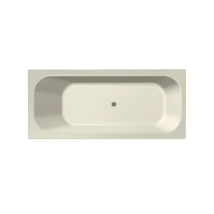 Xenz Aruba Built-in bath acrylic with bath legs - without overflow hole - without drain - bath - 180x80 cm - Pergamon