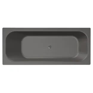 Xenz Aruba Built-in bath acrylic with bath legs - without overflow hole - without drain - bath - 190x80 cm - Anthracite matt