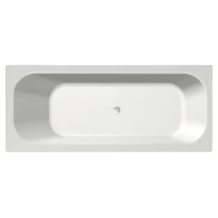 Xenz Aruba Built-in bath acrylic with bath legs - without overflow hole - without drain - bath - 190x80 cm - White matt