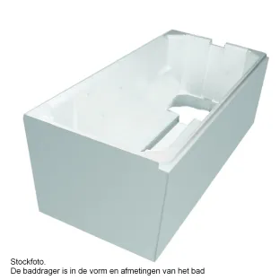 Xenz Bath carrier for Barbados 180x80x57 cm - Polystyrene - White