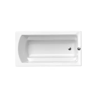 Xenz Bodysize Built-in bath acrylic with bath legs - overflow hole - without drain - bath - 170x90 cm - White