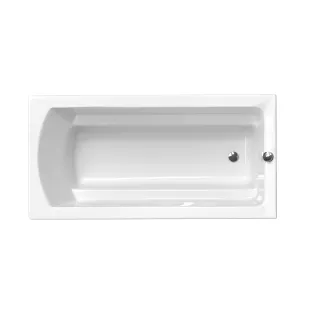 Xenz Bodysize Built-in bath acrylic with bath legs - overflow hole - without drain - bath - 180x90 cm - White