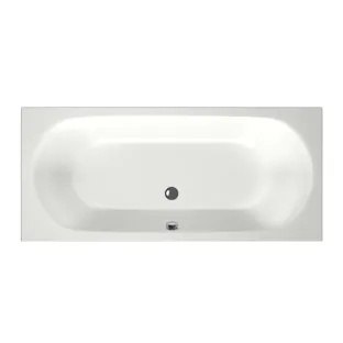 Xenz Cuba Built-in bath acrylic with bath legs - overflow hole - without drain - bath - 180x80 cm - Matt white