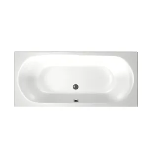 Xenz Cuba Built-in bath acrylic with bath legs - overflow hole - without drain - bath - 180x80 cm - White