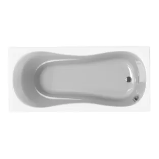 Xenz Curacao Built-in bath acrylic with bath legs - overflow hole - without drain - shower bath - 175x80 cm - White