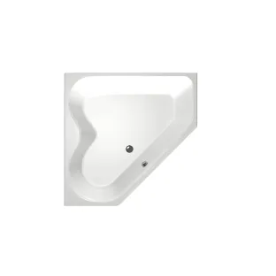 Xenz Cyprus Built-in bath acrylic with bath legs - overflow hole - without drain - corner bath - 145x145 cm - White