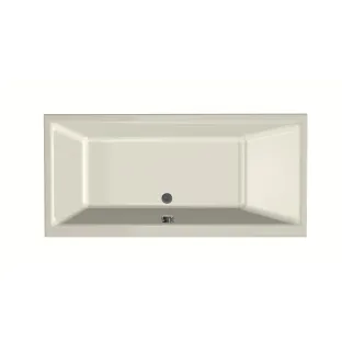 Xenz Kristal Built-in bath acrylic with bath legs - overflow hole - without drain - bath - 160x75 cm - Pergamon