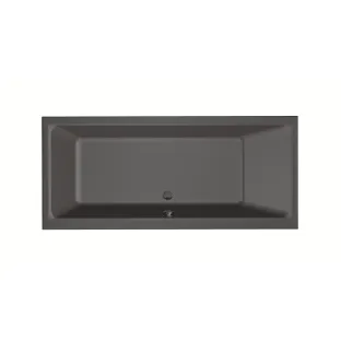 Xenz Kristal Built-in bath acrylic with bath legs - overflow hole - without drain - bath - 170x75 cm - Anthracite matt