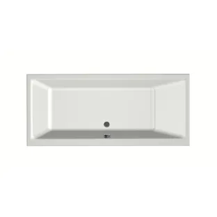 Xenz Kristal Built-in bath acrylic with bath legs - overflow hole - without drain - bath - 170x75 cm - Matt white