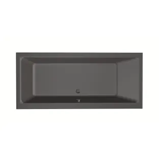 Xenz Kristal Built-in bath acrylic with bath legs - overflow hole - without drain - bath - 180x80 cm - Anthracite matt