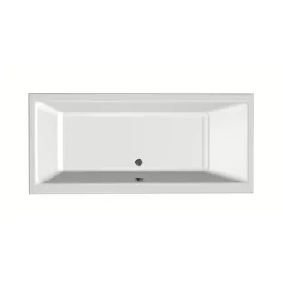 Xenz Kristal Built-in bath acrylic with bath legs - overflow hole - without drain - bath - 180x80 cm - White