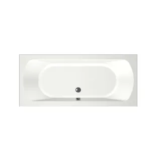 Xenz Lagoon Built-in bath acrylic with bath legs - overflow hole - without drain - bath - 170x75 cm - Matt white