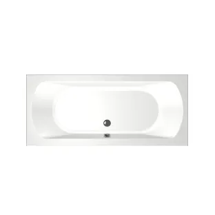 Xenz Lagoon Built-in bath acrylic with bath legs - overflow hole - without drain - bath - 170x75 cm - White